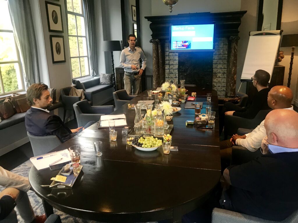 Team meeting around a table