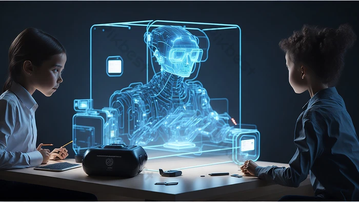 A Futuristic Holographic Display Virtual Reality Integrated Into The Learning Experience